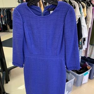 J. Crew Royal Blue Tweed Dress